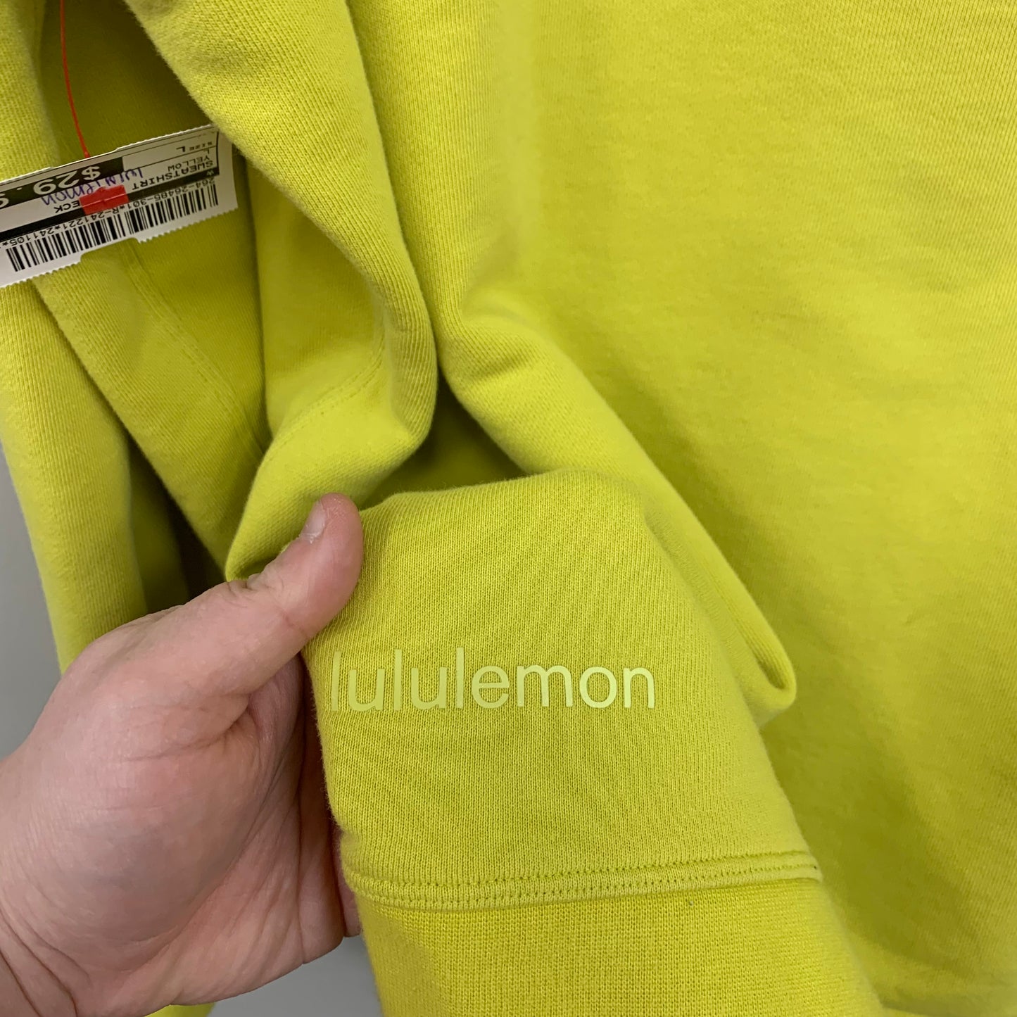 Sweatshirt Crewneck By Lululemon In Yellow, Size: L