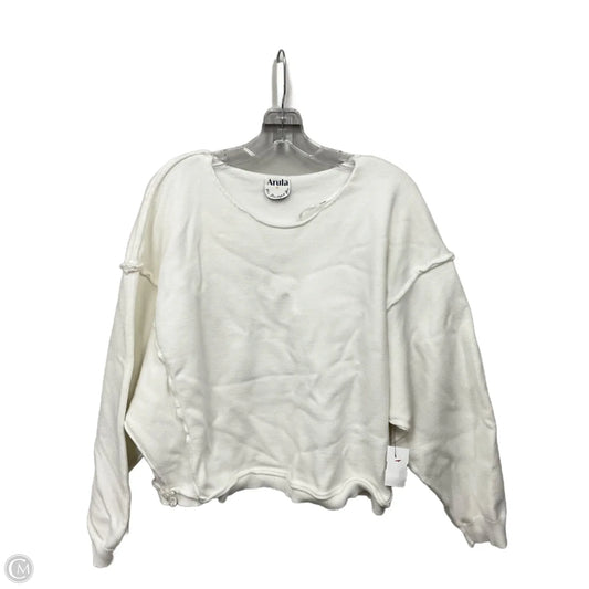 Sweater By Clothes Mentor In White, Size: L