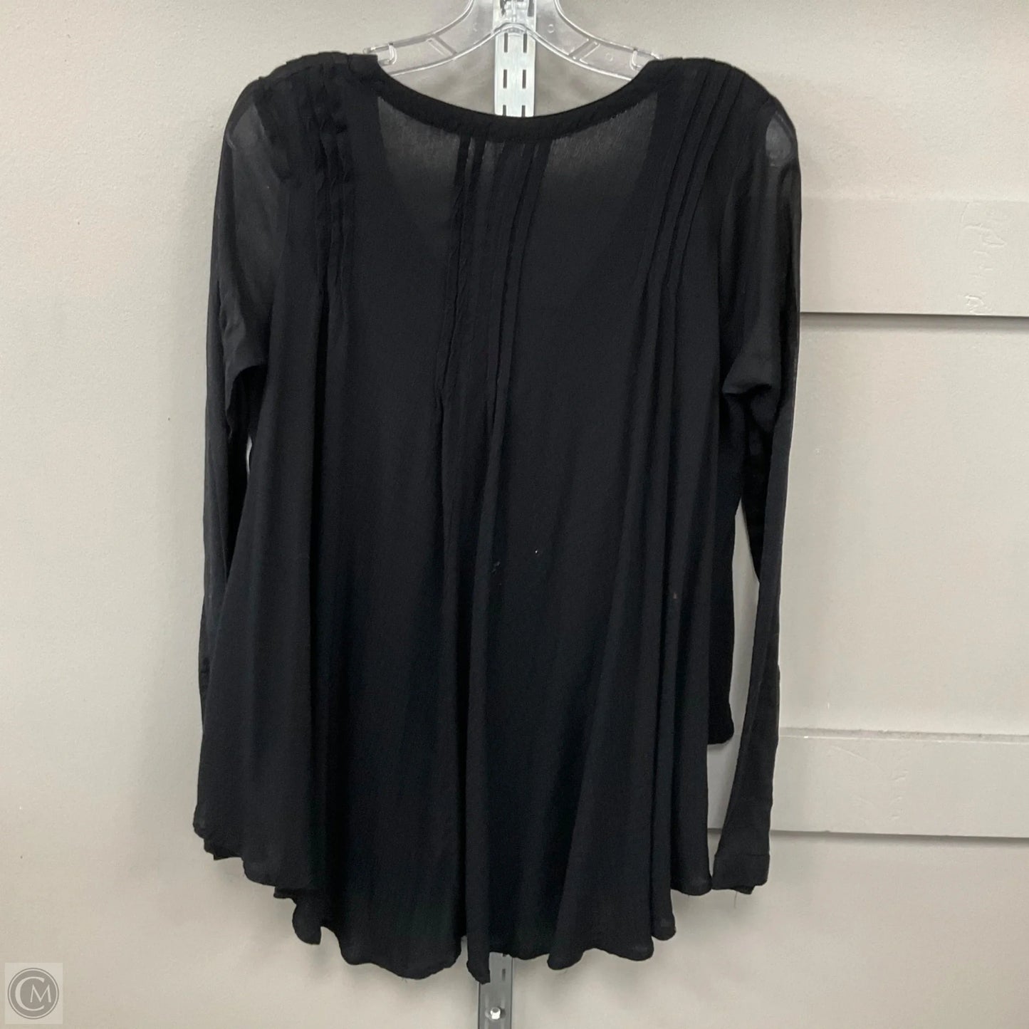 Top Long Sleeve By Free People In Black, Size: S