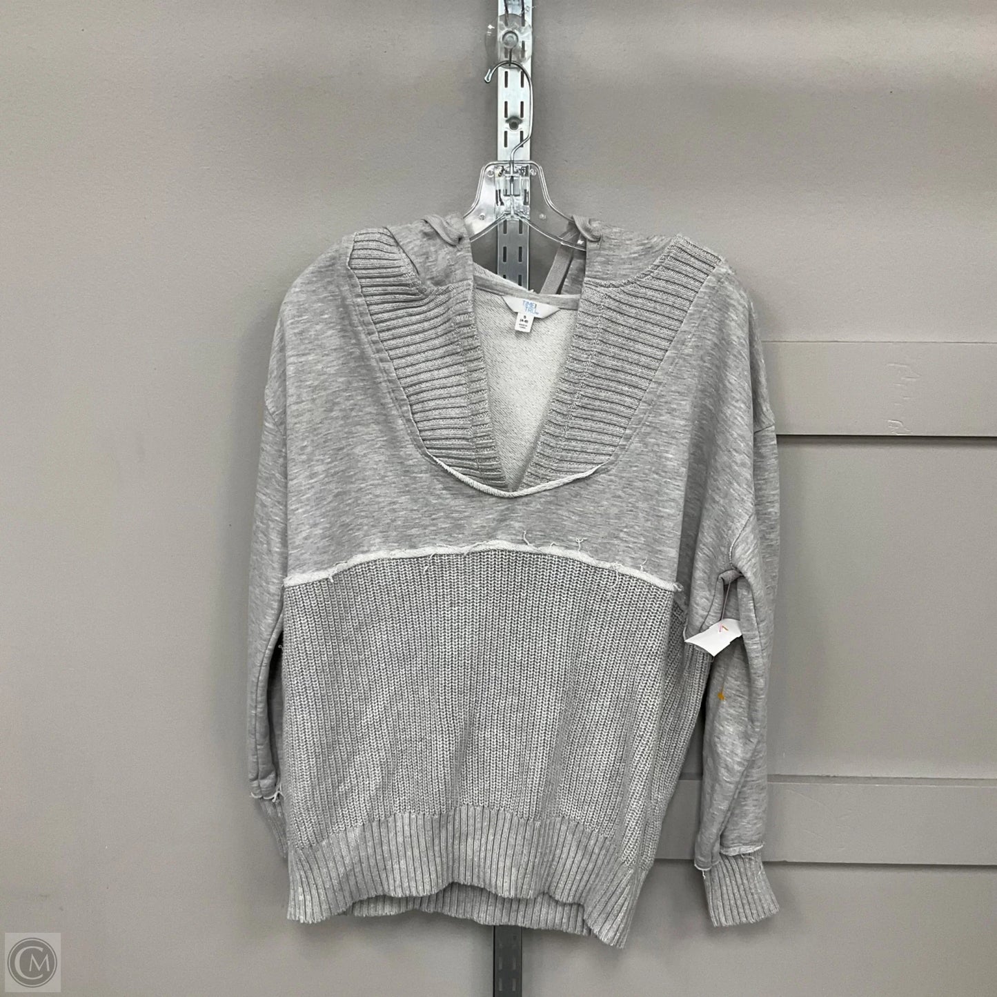 Sweatshirt Hoodie By Time And Tru In Grey, Size: S