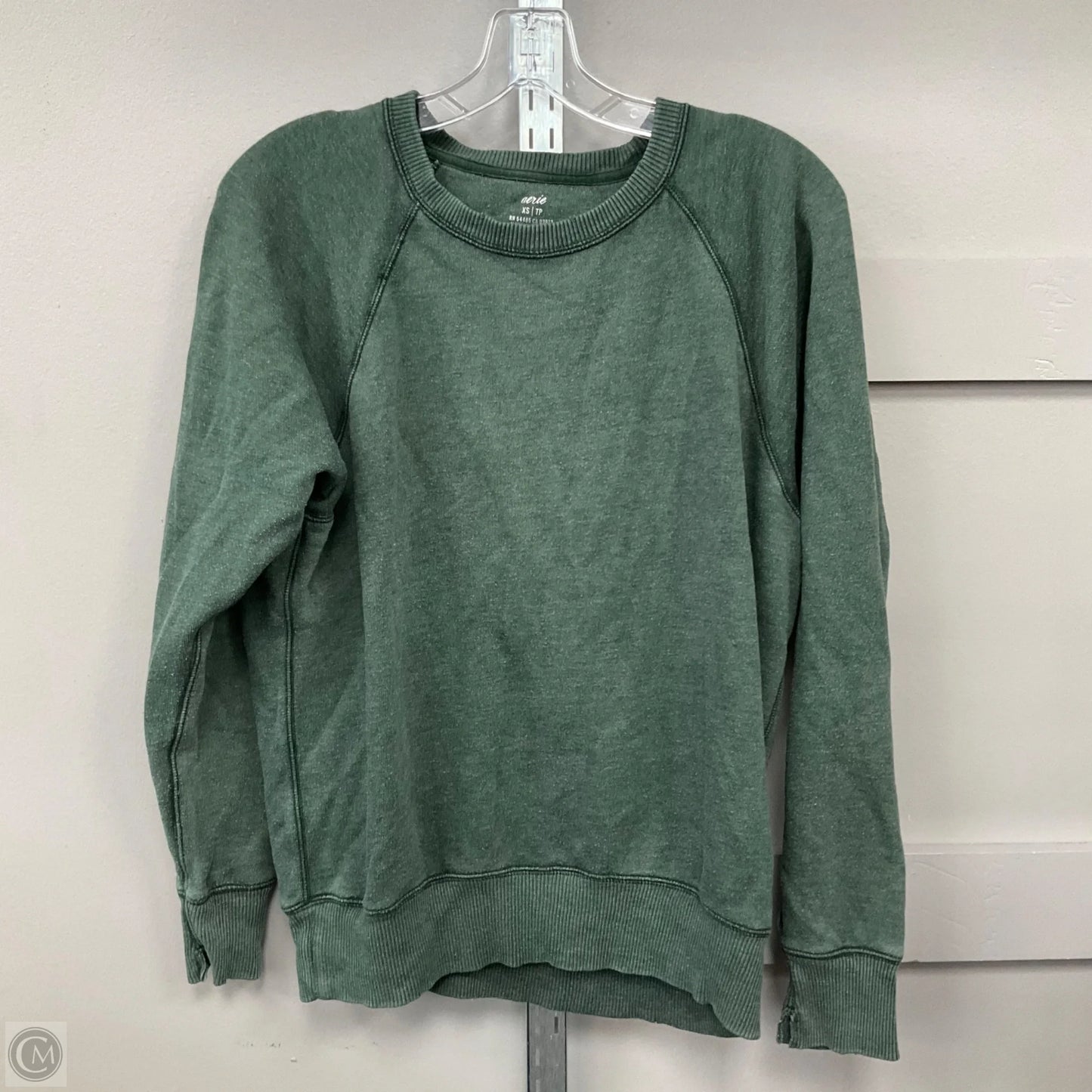 Sweatshirt Crewneck By Aerie In Green, Size: Xs