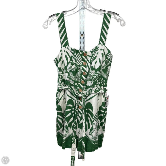 Dress Casual Midi By Rachel Zoe In Green & White, Size: 6