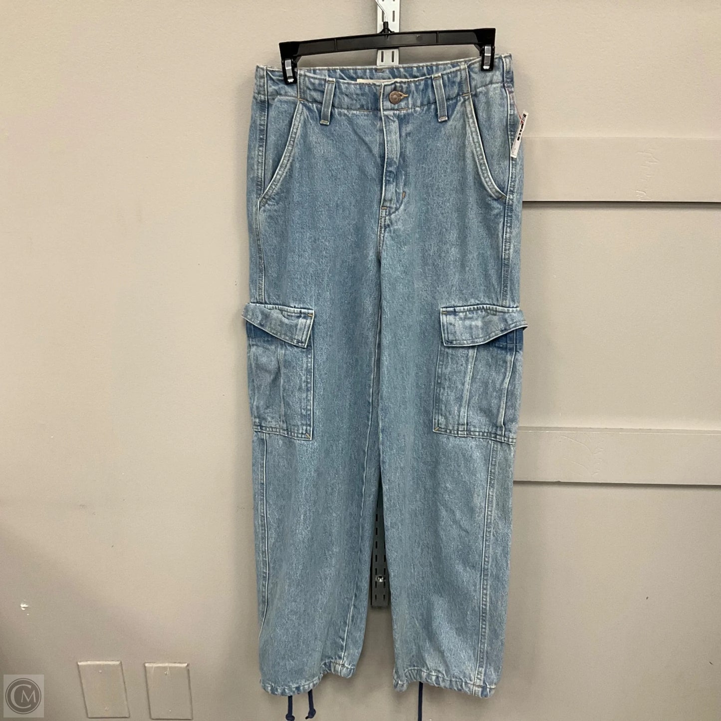 Jeans Wide Leg By Levis In Blue Denim, Size: 0