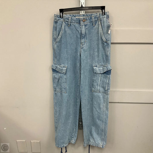 Jeans Wide Leg By Levis In Blue Denim, Size: 0