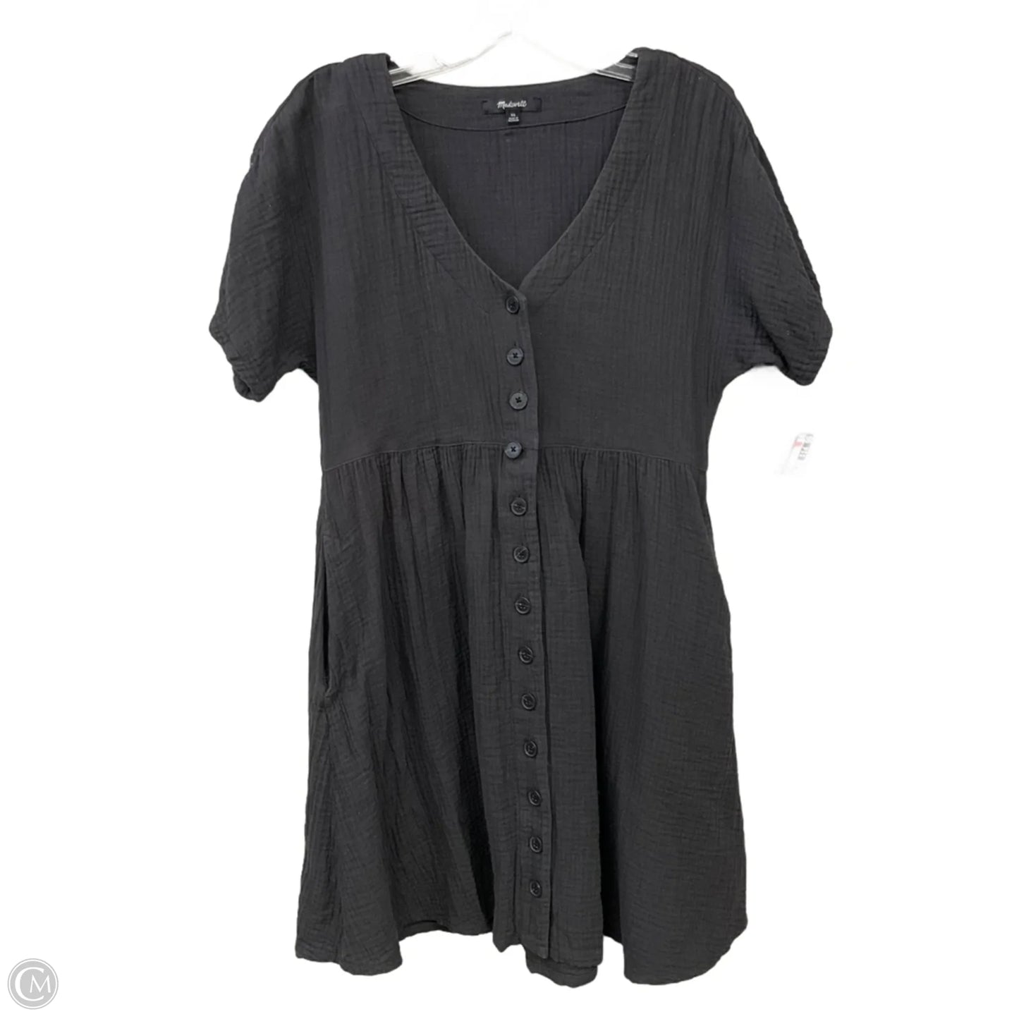Dress Casual Midi By Madewell In Grey, Size: Xs