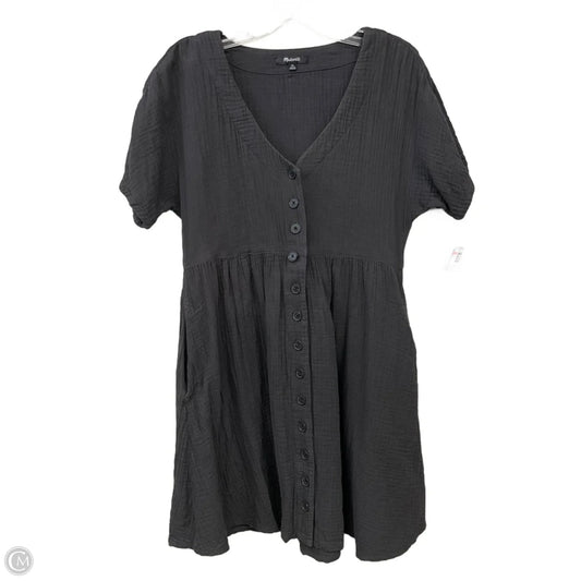 Dress Casual Midi By Madewell In Grey, Size: Xs