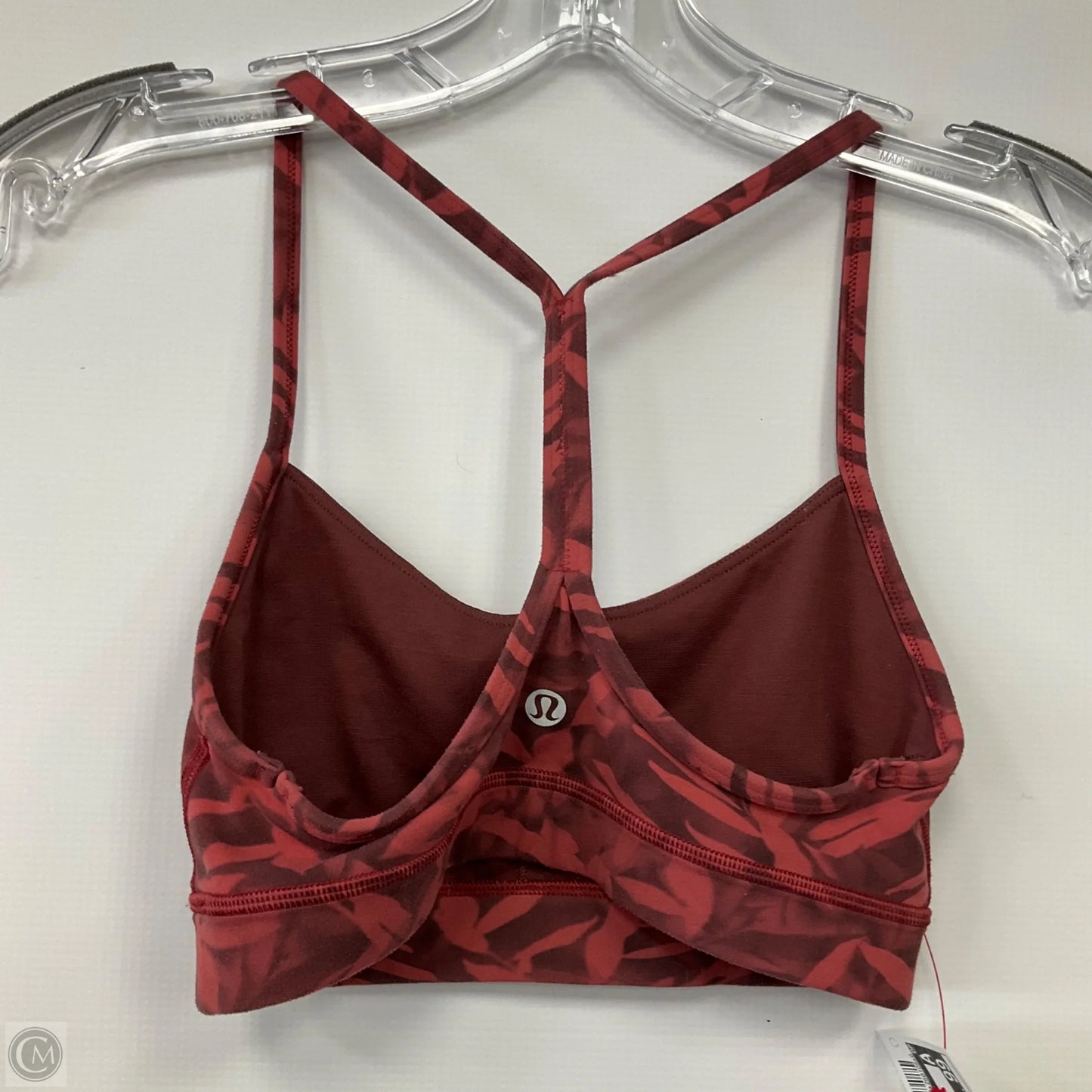 Athletic Bra By Lululemon In Red, Size: 2