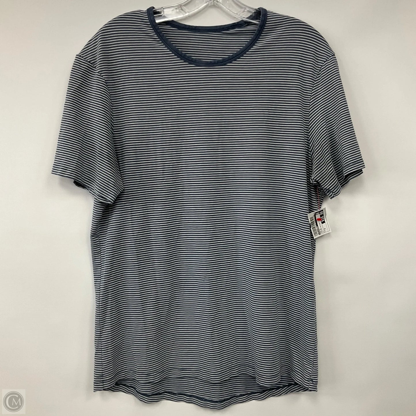 Top Short Sleeve By Lululemon In Striped Pattern, Size: S