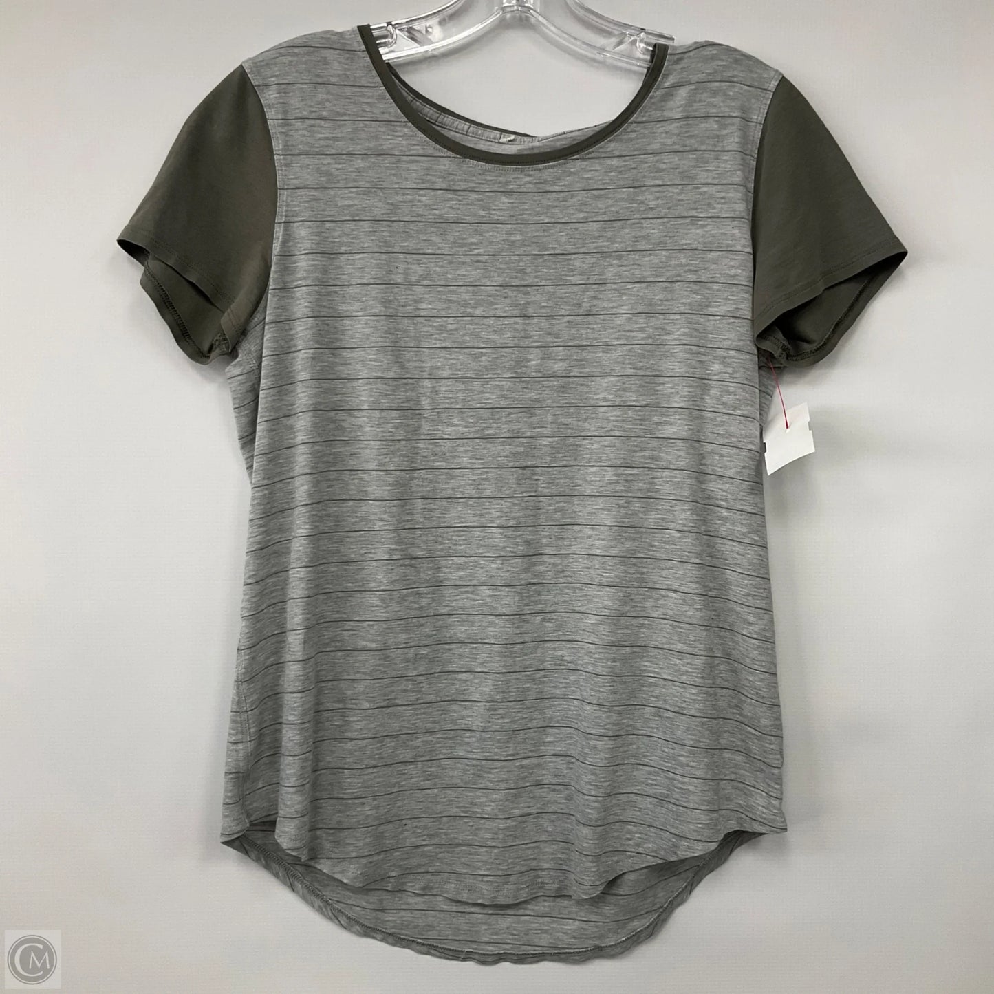 Top Short Sleeve By Lululemon In Grey, Size: 6
