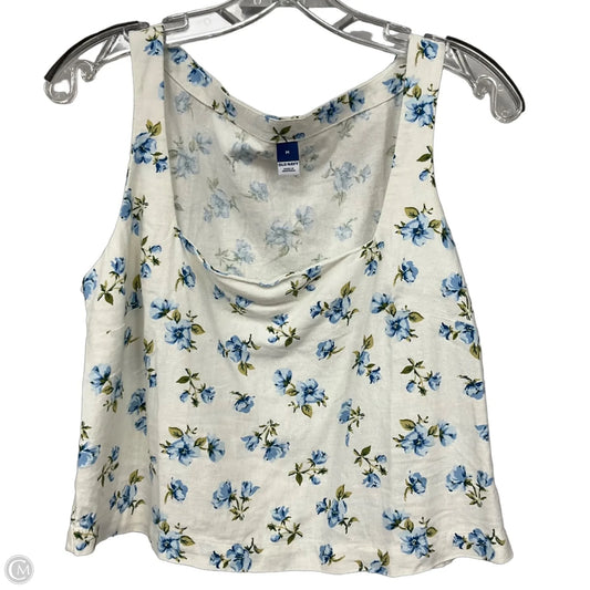 Top Sleeveless By Old Navy In White, Size: M
