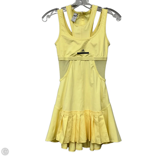 Athletic Dress By Adidas In Yellow, Size: Xs