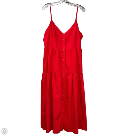 Dress Casual Maxi By Evereve In Red, Size: Xl