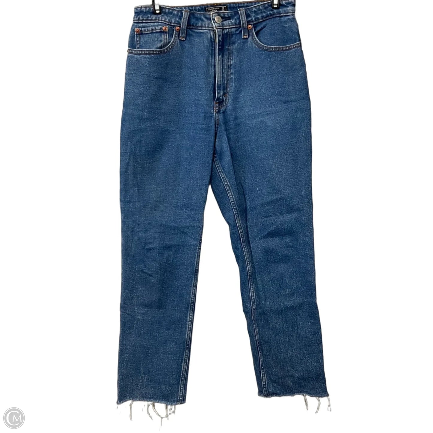 Jeans Straight By Abercrombie And Fitch In Blue Denim, Size: 6