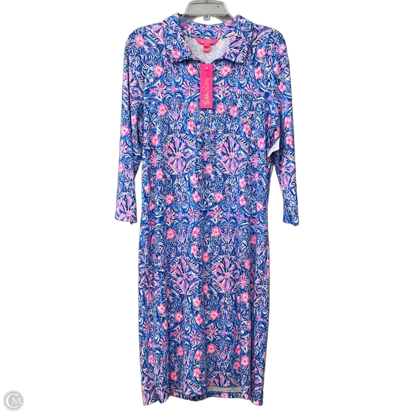 Dress Designer By Lilly Pulitzer In Blue & Pink, Size: Xl