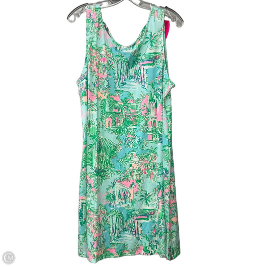 Dress Designer By Lilly Pulitzer In Green & Pink, Size: Xl