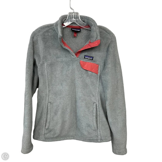 Sweatshirt Collar By Patagonia In Grey, Size: M
