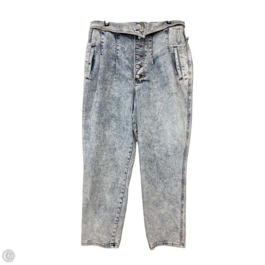 Jeans Straight By Express In Blue Denim, Size: 12