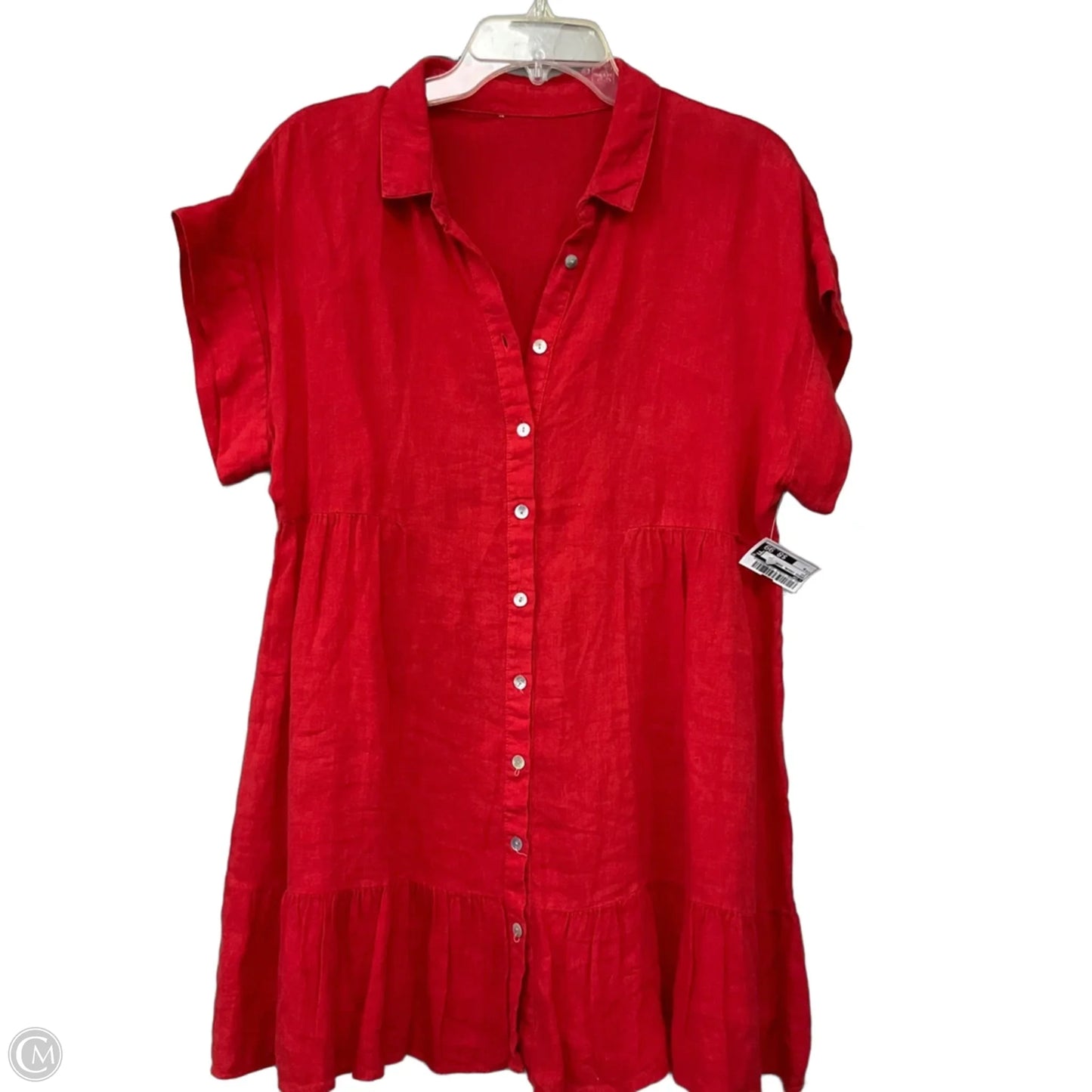 Dress Casual Short By Cmf In Red, Size: M