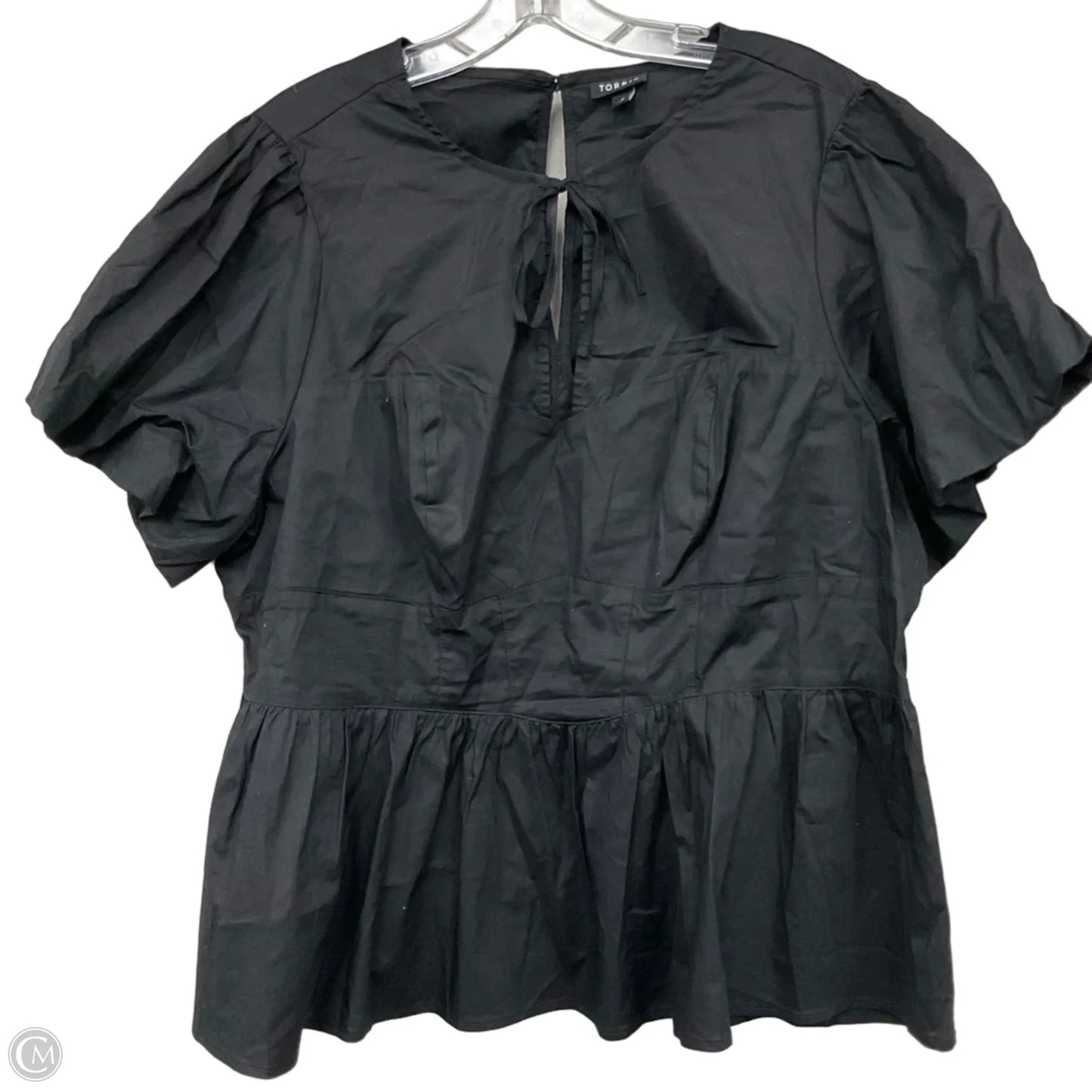 Top Short Sleeve By Torrid In Black, Size: 2x