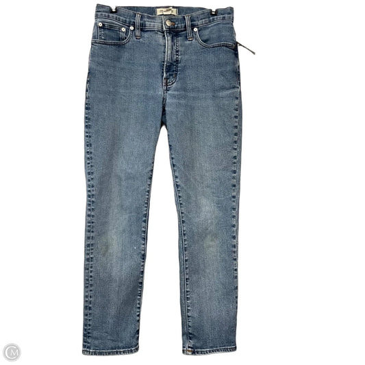 Jeans Straight By Madewell In Blue Denim, Size: 4