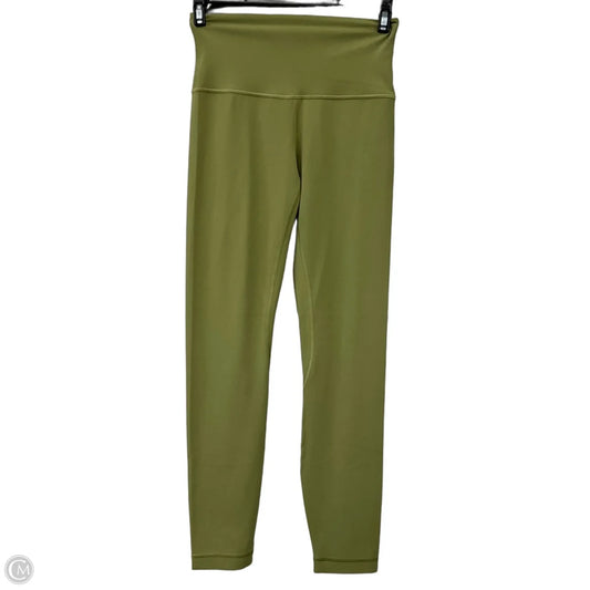 Athletic Leggings By Lululemon In Green, Size: 4