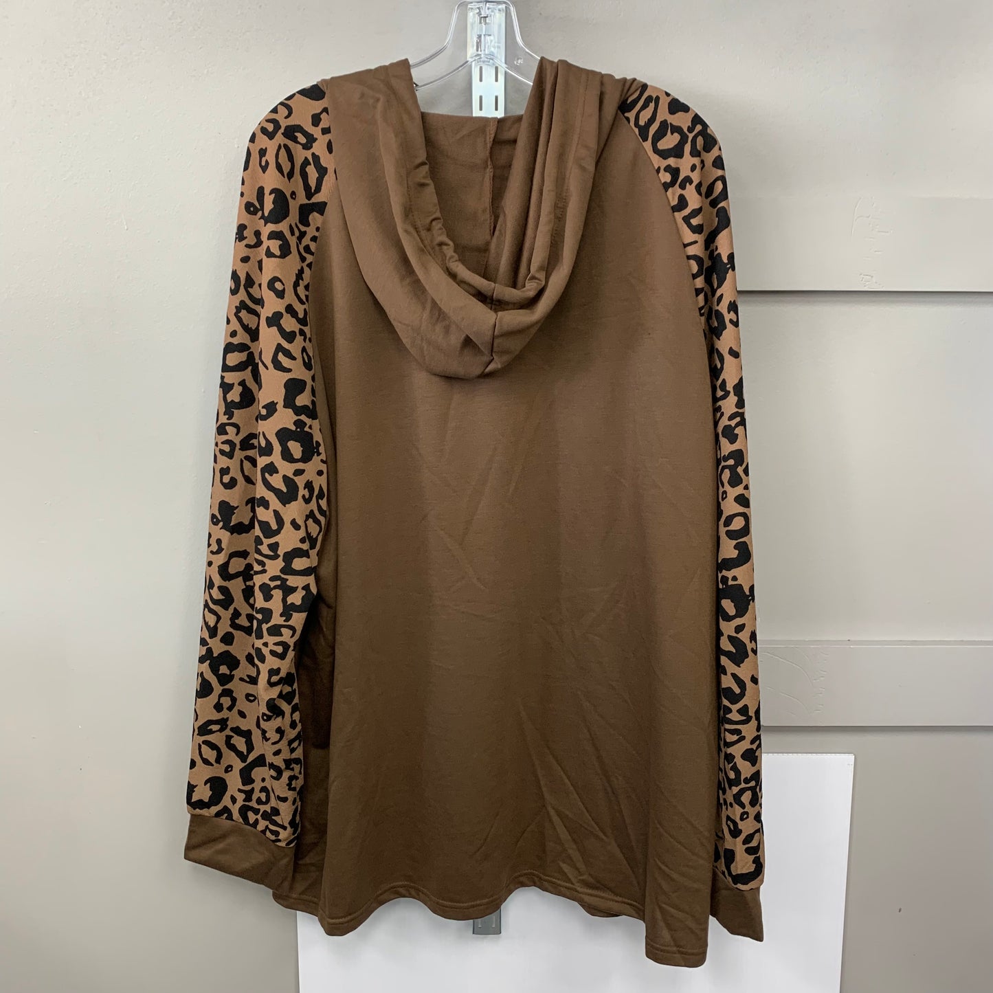 Sweatshirt Hoodie By Emory Rose In Brown, Size: 4x