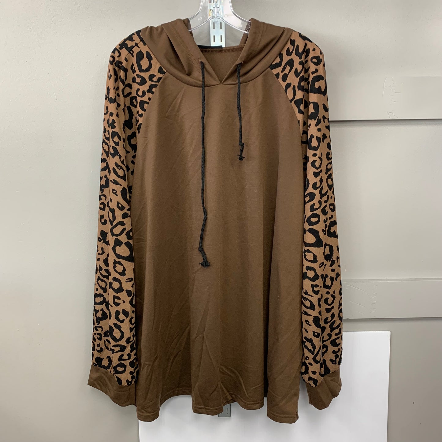 Sweatshirt Hoodie By Emory Rose In Brown, Size: 4x