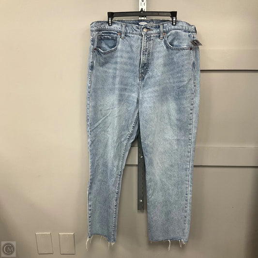 Jeans Straight By Old Navy In Blue Denim, Size: 16