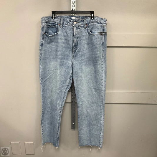 Jeans Straight By Old Navy In Blue Denim, Size: 16