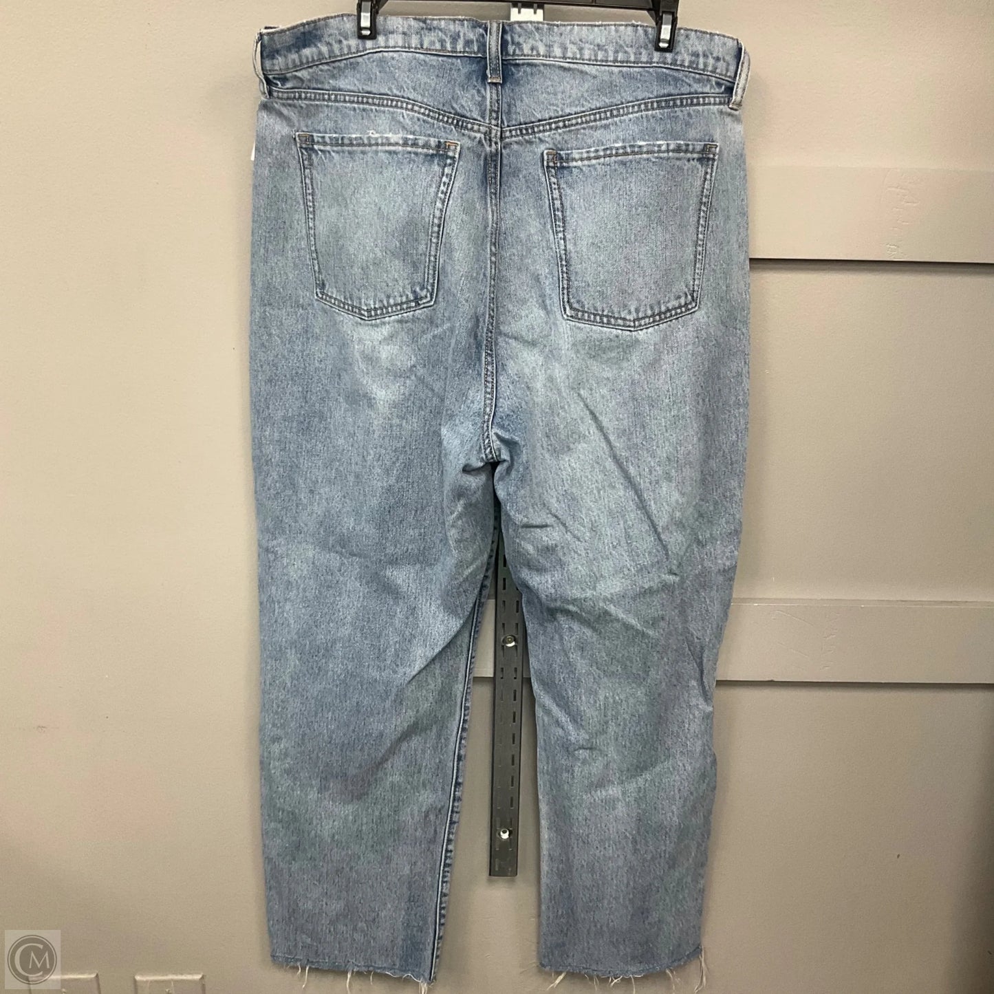 Jeans Straight By Old Navy In Blue Denim, Size: 16