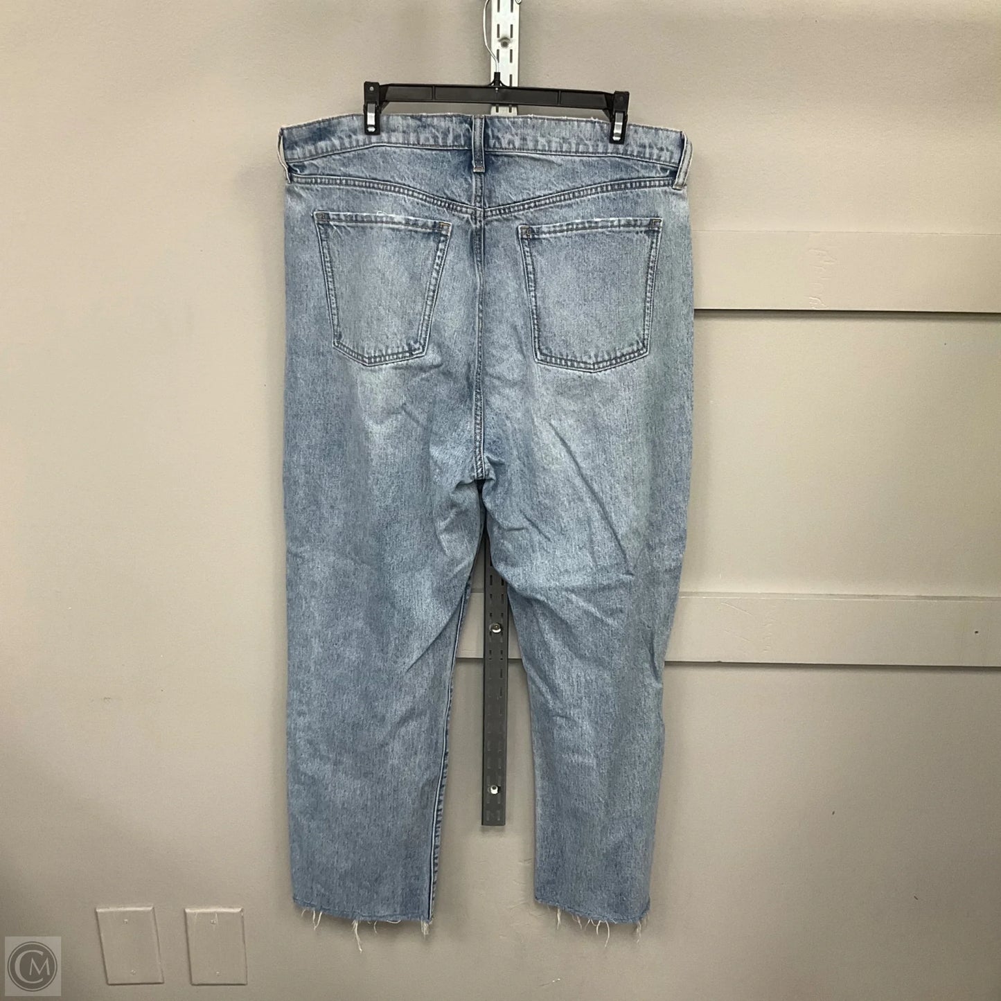 Jeans Straight By Old Navy In Blue Denim, Size: 16