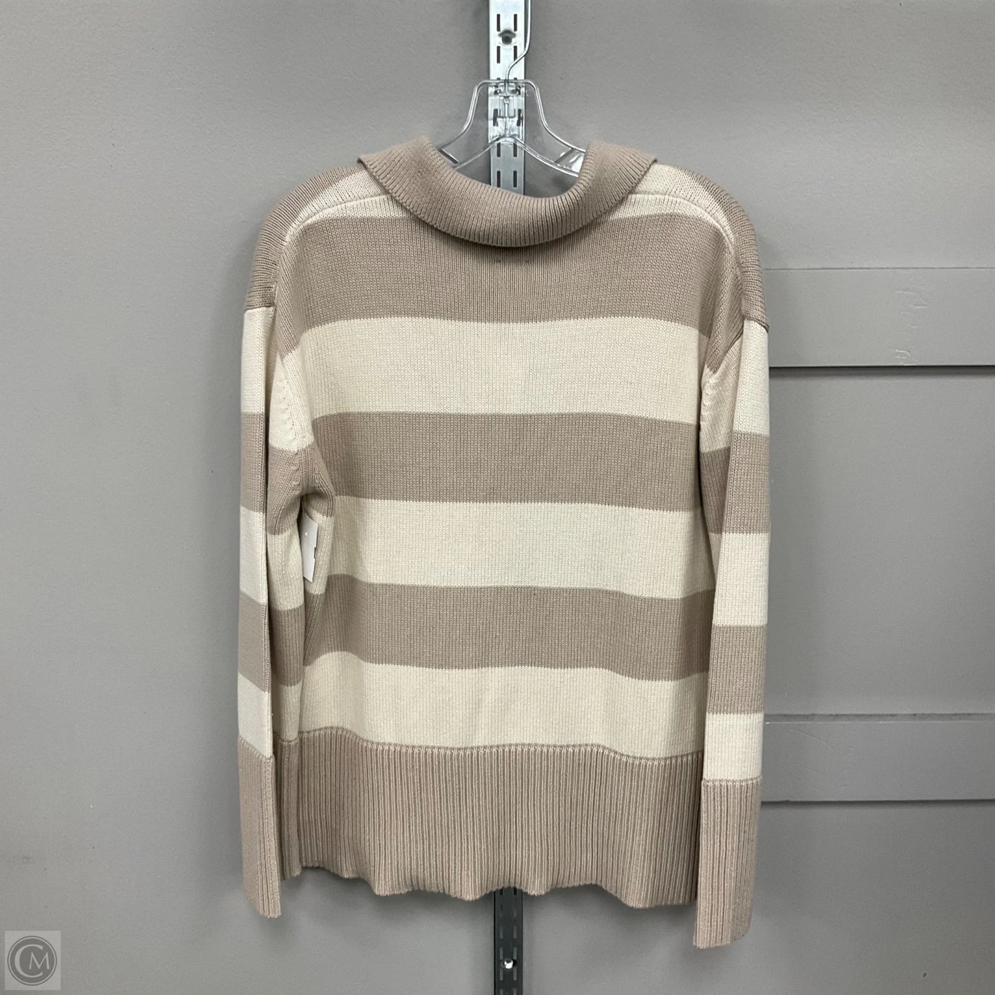 Sweater By Gap In Brown & Cream, Size: S
