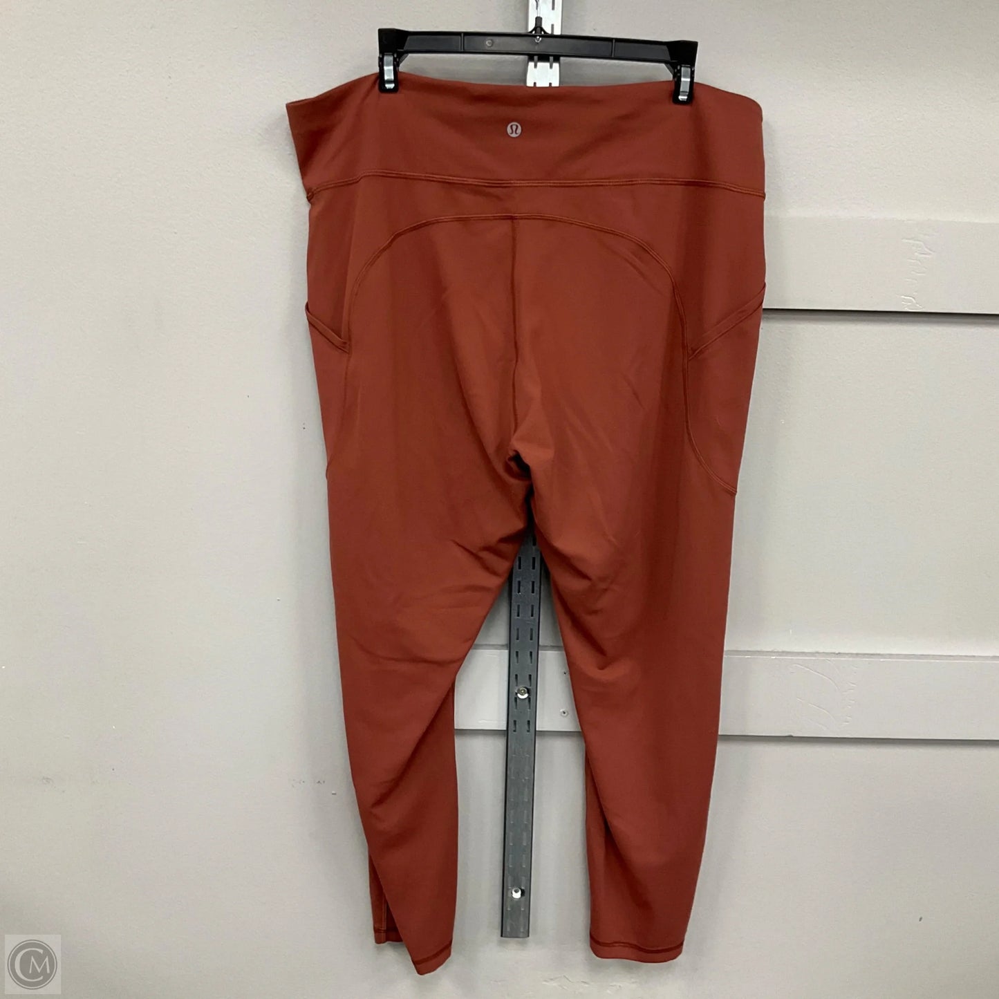 Athletic Leggings By Lululemon In Orange, Size: 18