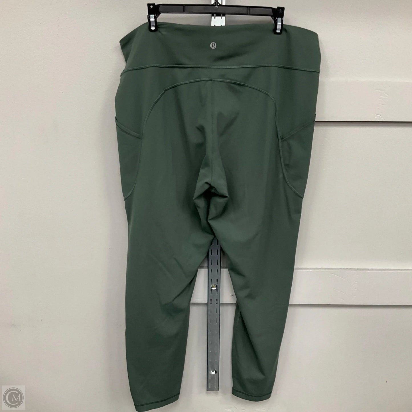 Athletic Leggings By Lululemon In Green, Size: 18