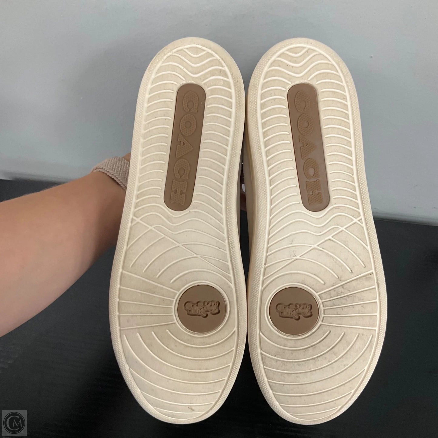 Shoes Designer By Coach In Cream, Size: 9
