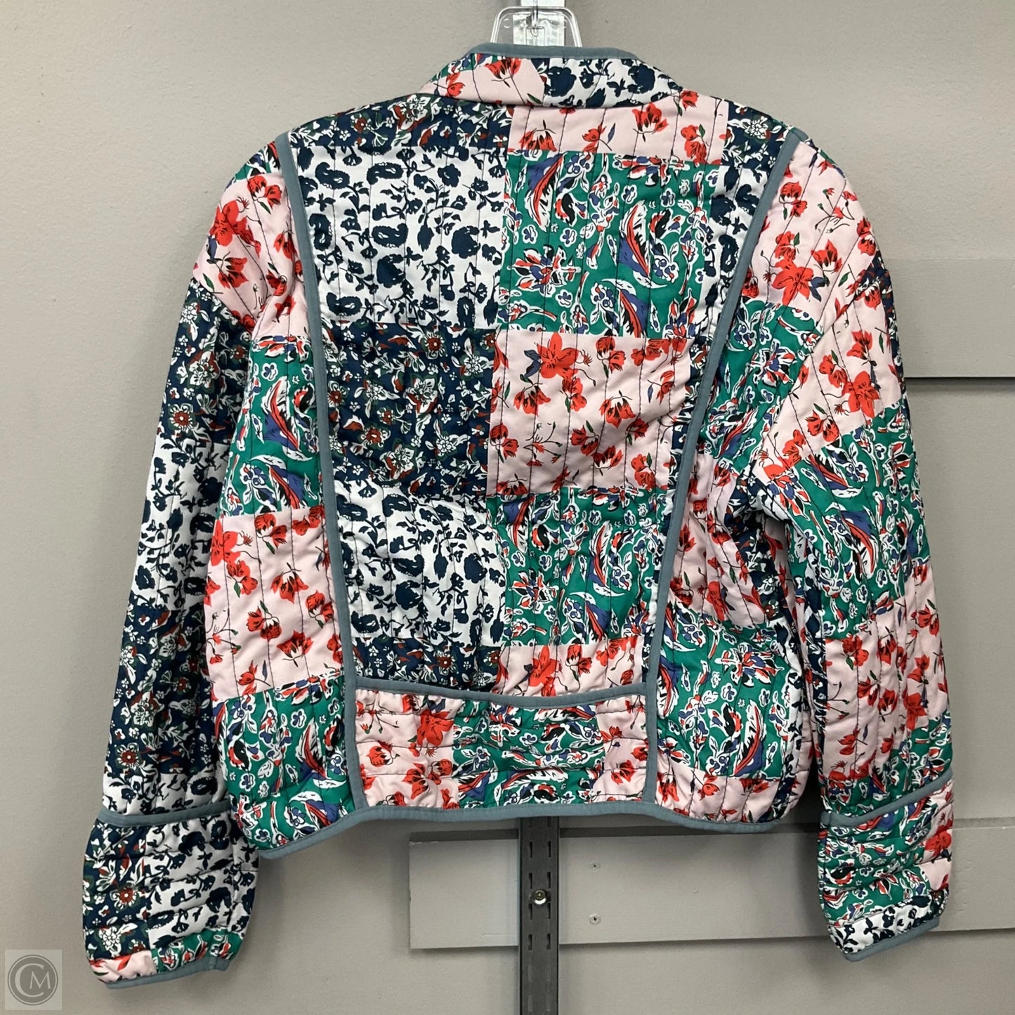 Jacket Puffer & Quilted In Floral Print, Size: S