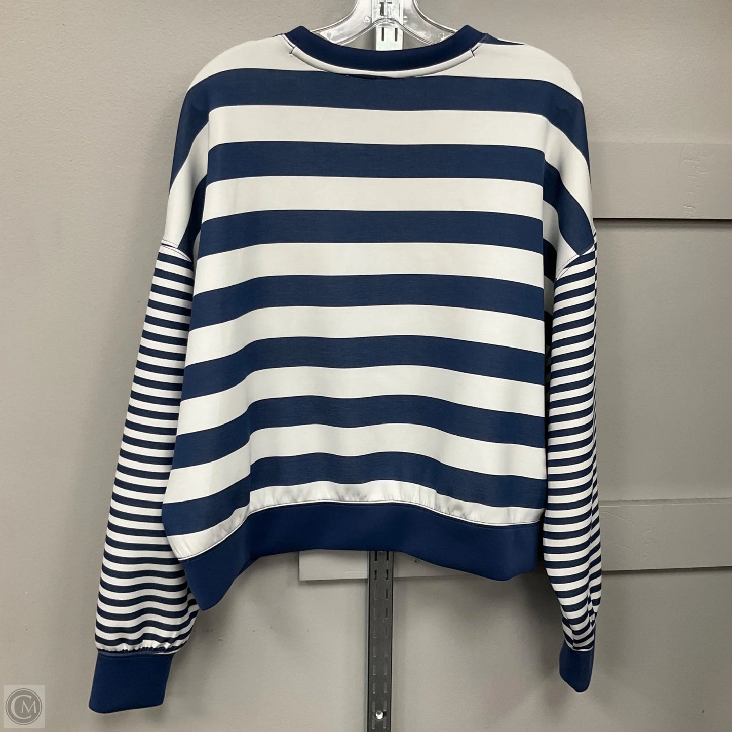 Sweatshirt Crewneck By As Revival In Striped Pattern, Size: L