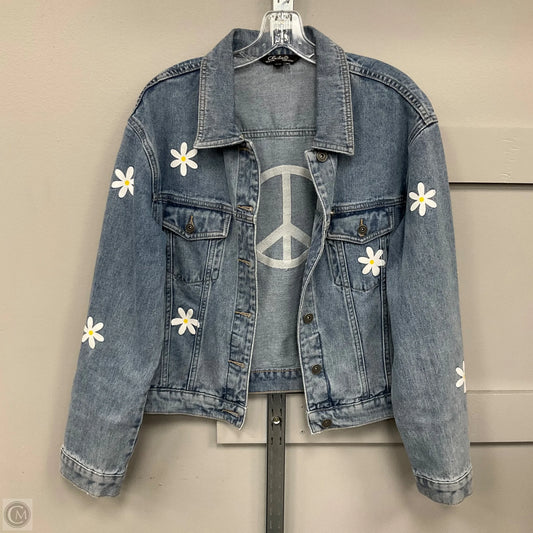 Jacket Denim By Charlie B In Blue Denim, Size: M