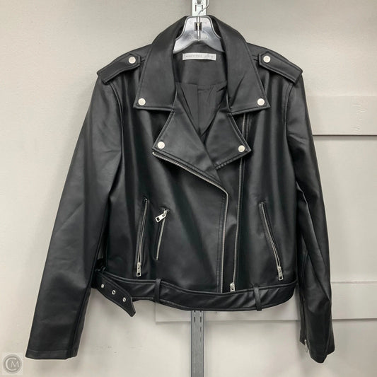 Jacket Moto By Altard State In Black, Size: Xl