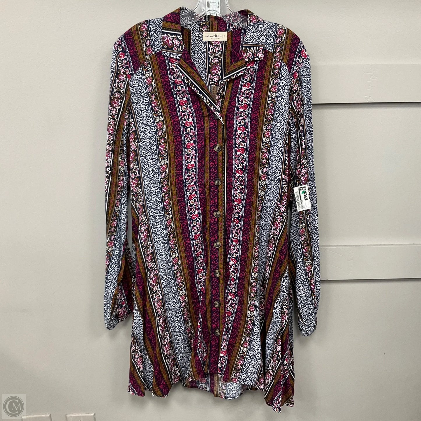 Dress Casual Midi By Natural Life In Multi-colored, Size: L
