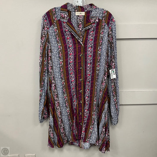 Dress Casual Midi By Natural Life In Multi-colored, Size: L