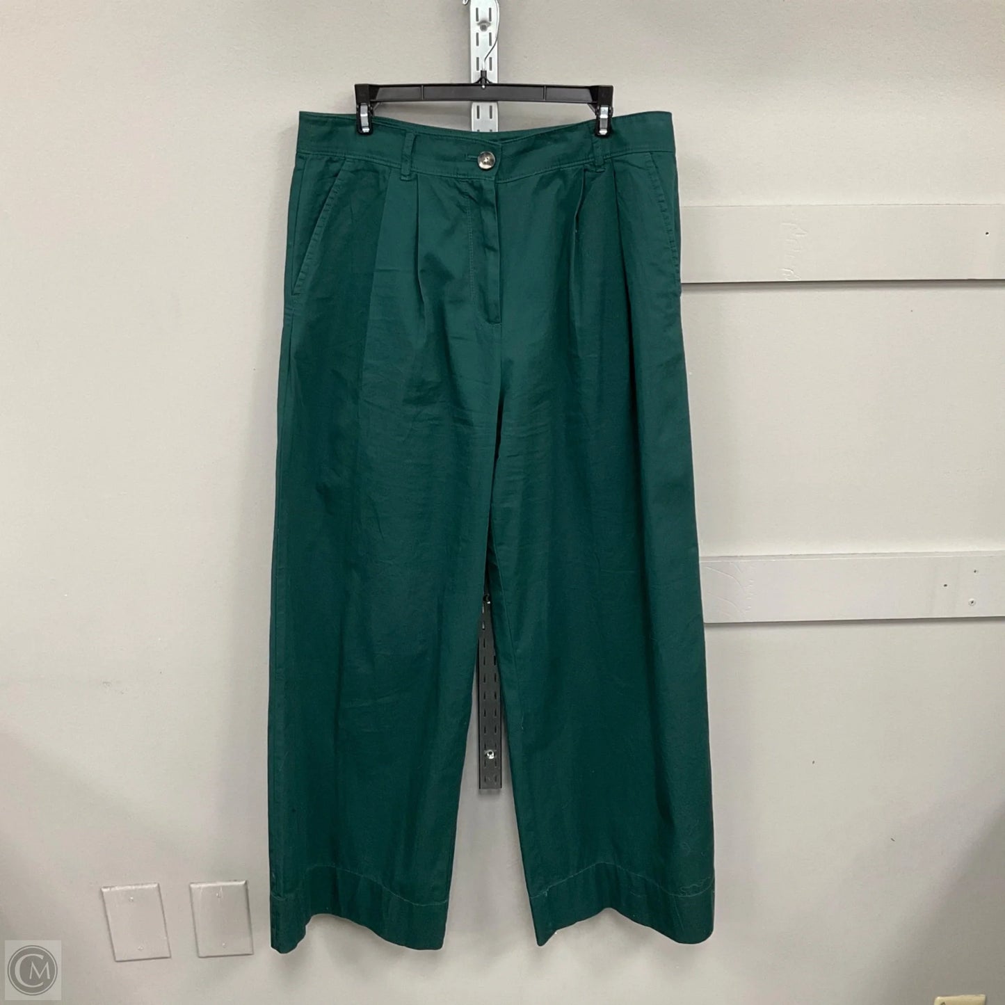 Pants Wide Leg By Loft In Green, Size: 10