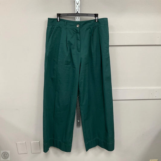 Pants Wide Leg By Loft In Green, Size: 10