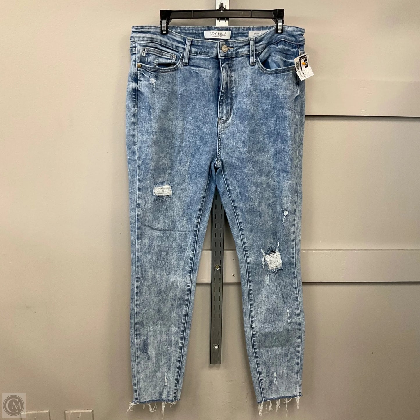 Jeans Skinny By Judy Blue In Blue Denim, Size: 14