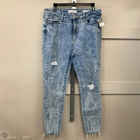 Jeans Skinny By Judy Blue In Blue Denim, Size: 14