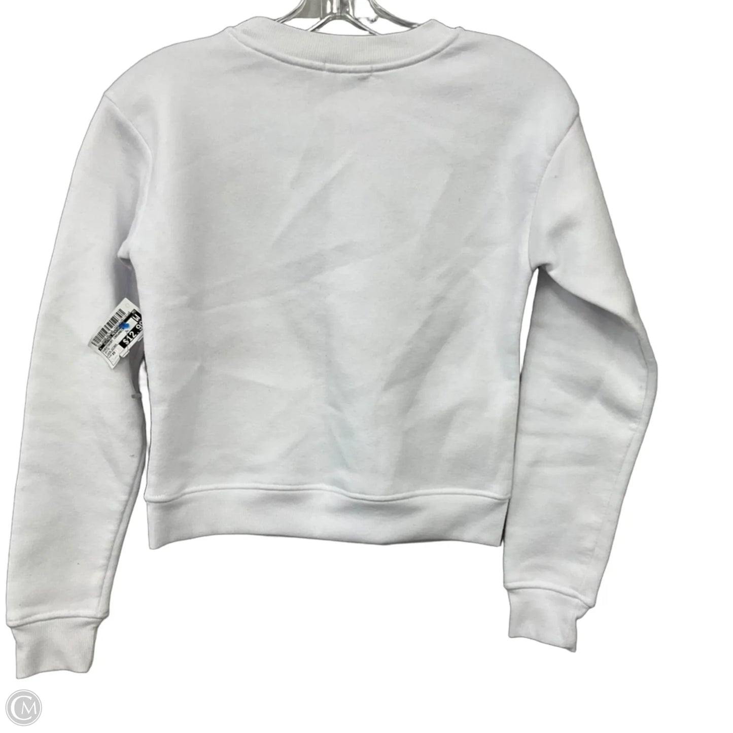 Sweatshirt Crewneck By Clothes Mentor In White, Size: Xs