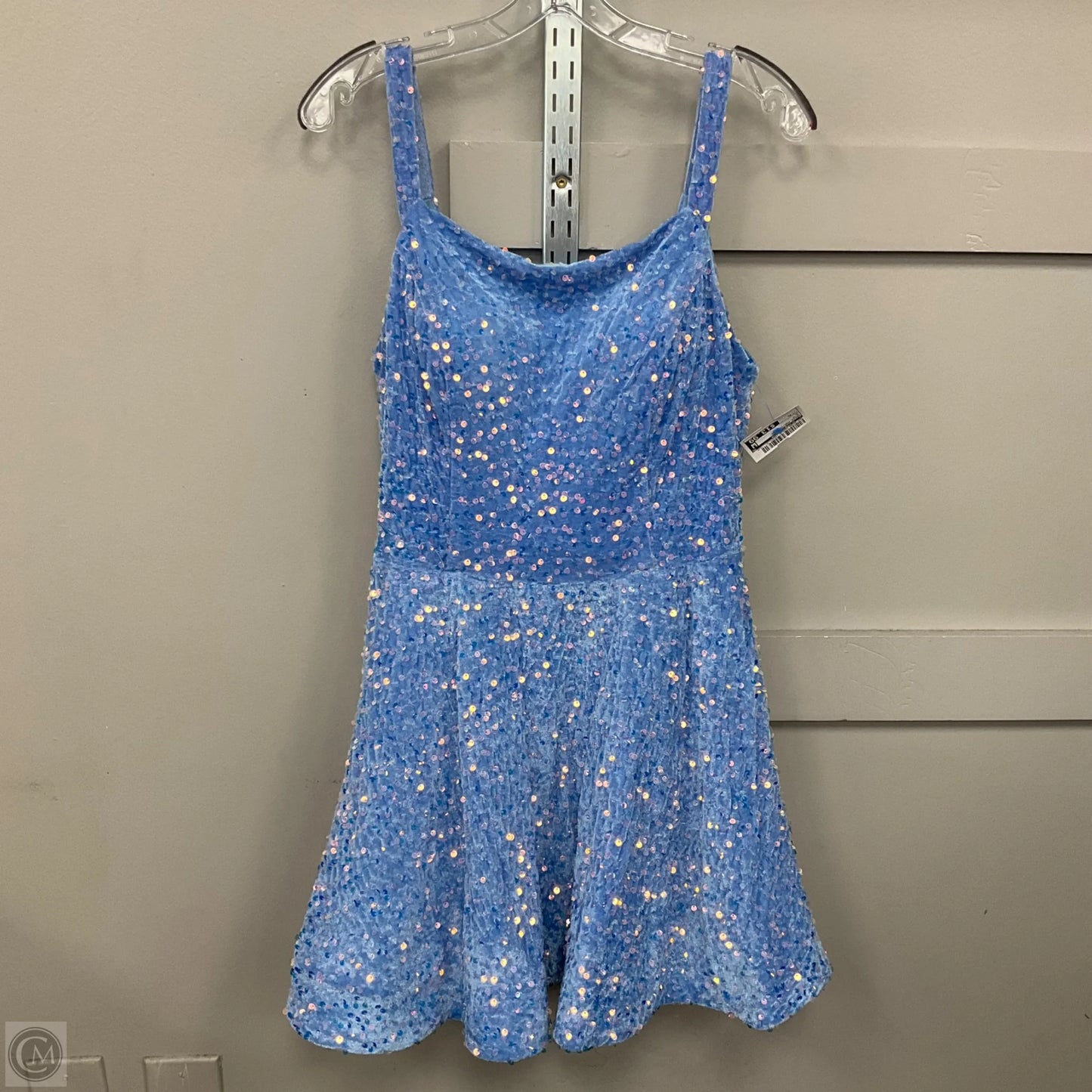 Dress Party Short By Clothes Mentor In Blue, Size: Xl
