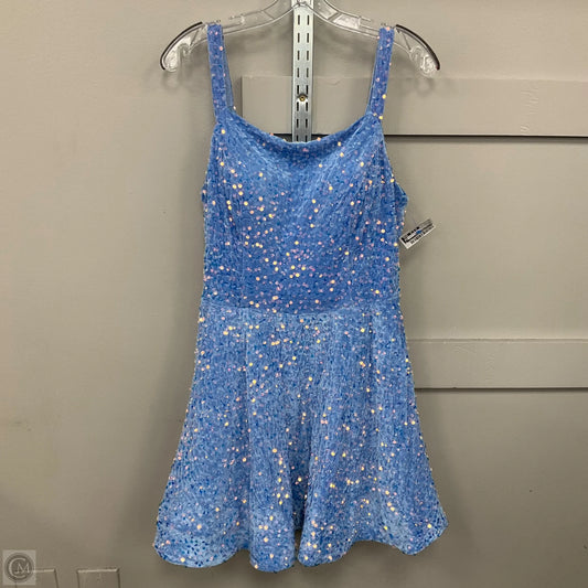 Dress Party Short By Clothes Mentor In Blue, Size: Xl