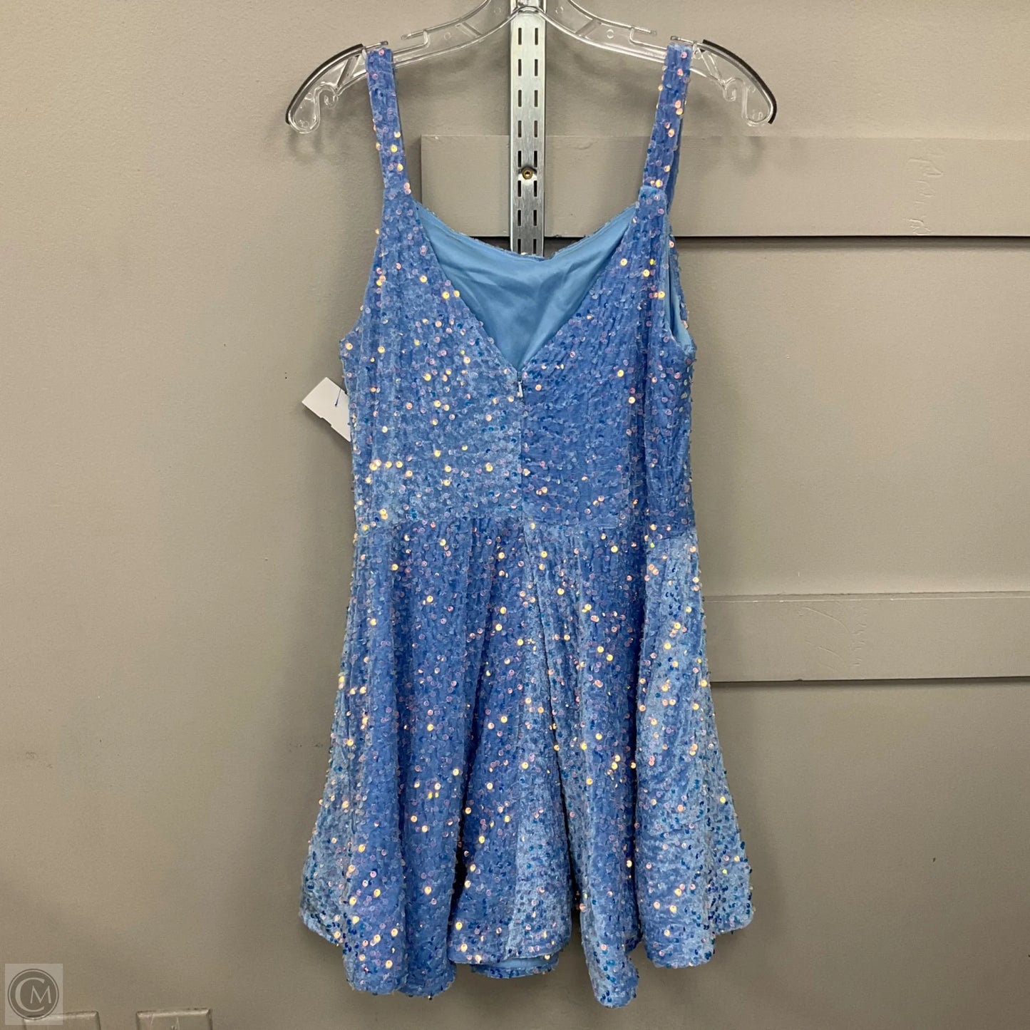 Dress Party Short By Clothes Mentor In Blue, Size: Xl