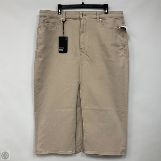 Skirt Midi By Paige In Beige, Size: 18